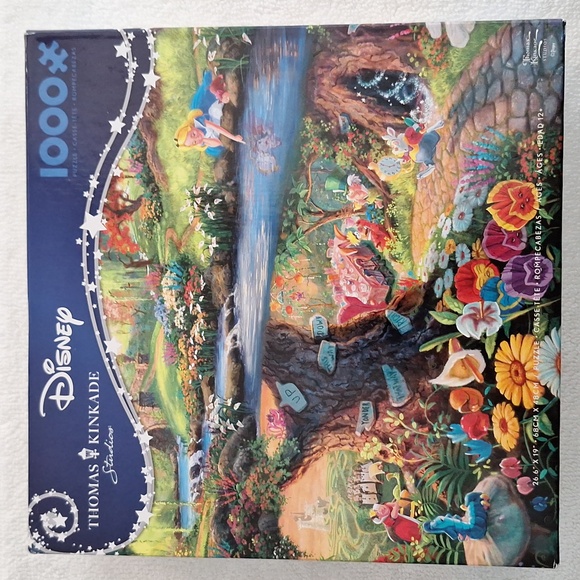 NEW Disney Thomas Kinkade "Alice In Wonderland" 1000 Pc Puzzle CEACO - Picture 1 of 4